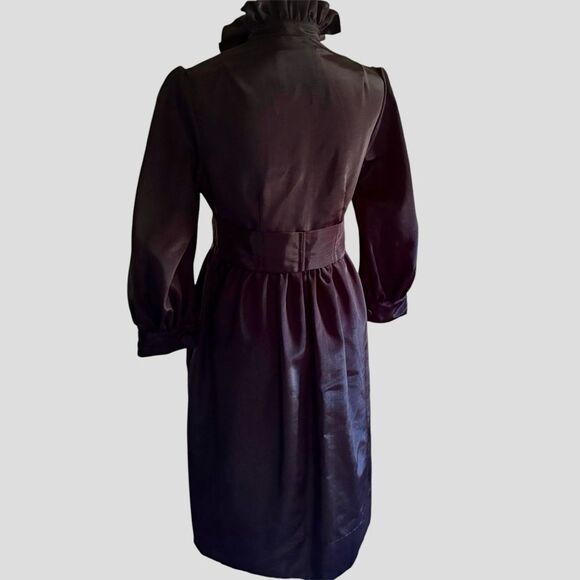 Heidi Merrick Black Midi Dress | Size 4 | EUC - Picture 6 of 8